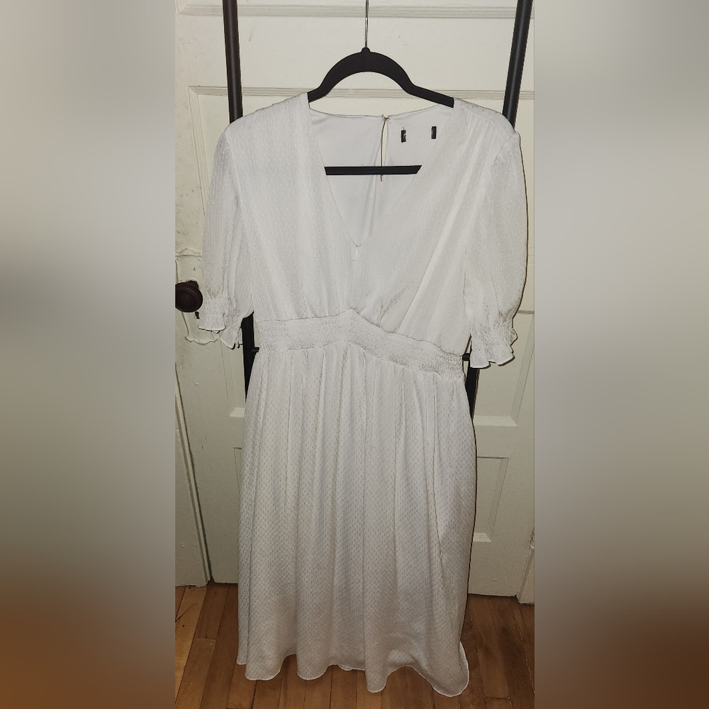 White maxi dress
